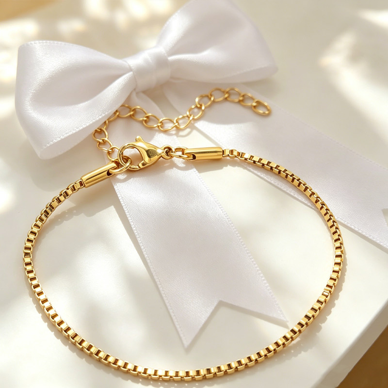 2pcs Daily Embellishment Bracelet Combination, Stainless Steel